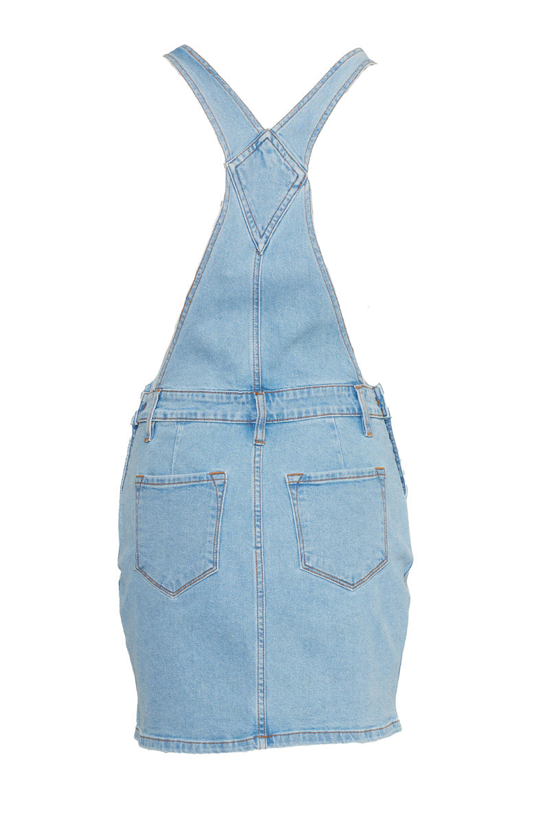 SR SEVENTY6 DENIM OVERALL DRESS_MEDIUM WASH